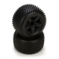 ECX Rear Tire Premounted Black for 1/10 2WD ECX43006