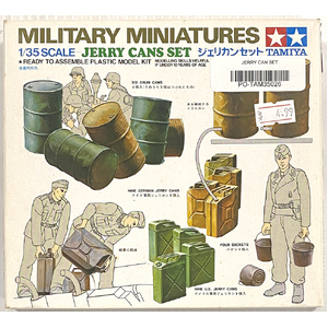 PRE-OWNED - Tamiya 35026 - Military Miniatures Jerry Can Set 1:35 Scale Model Plastic Kit