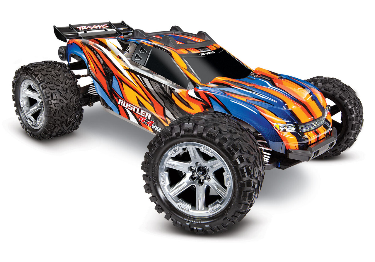 Traxxas Rustler 4X4 VXL Brushless Stadium Truck - ORANGE, 67076-4 From ...