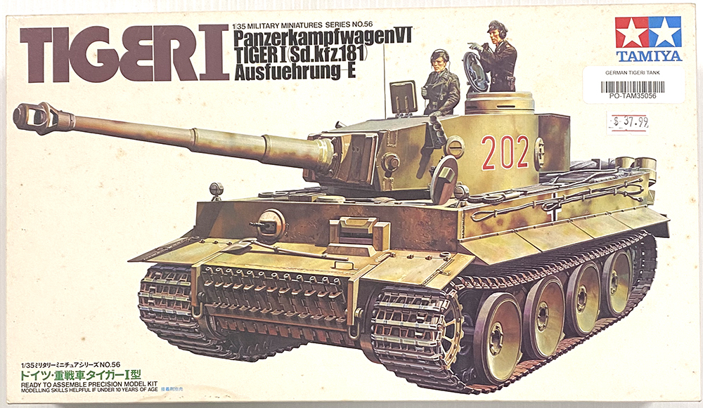 PRE-OWNED - Tamiya 35056 - PanzerkampfwagenVI Tiger I 1:35 Scale Model ...