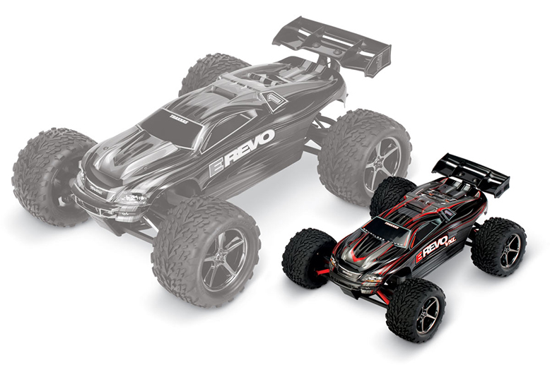 TRAXXAS E-REVO VXL 1/16 4WD BRUSHLESS W/ TSM RTR 2.4Ghz 71076-3