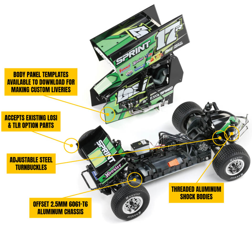 Losi 22S Sprint  Details