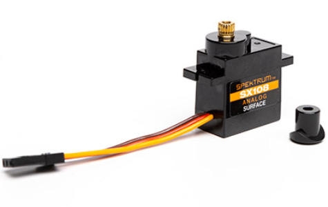 SPEKTRUM SX108 SERVO WITH SERVO SAVER