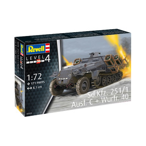 Revell 03324 Sd.Kfz. 251/1 Ausf. C + Wurfr. 4th 1/72 Scale Model