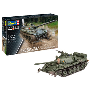 Revell 03328 T-55A/AM with KMT-6/EMT-5 Scale: 1/72 Scale Model