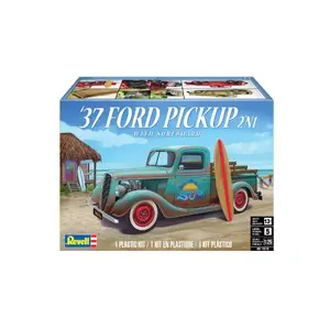 1937 Ford Pickup Street Rod with Surf Board 1:25 Scale  Model Kit