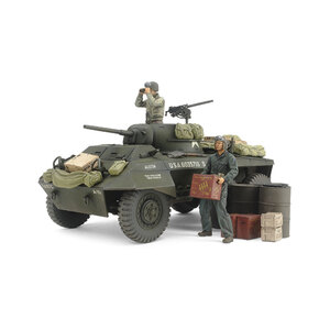 Tamiya 25196 U.S. M8 Light Armored Car "Greyhound" Combat Patrol Set 1/35 Scale Special Edition Static Model