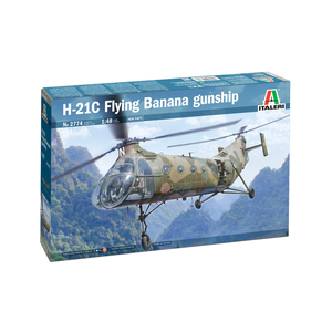 Italeri 2774S H-21C Flying Banana GunShip 1/48 Scale Model Kit