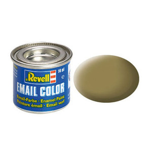 Revell 86 Olive Brown Matt Enamel Paint RAL 7008 14ml 32186