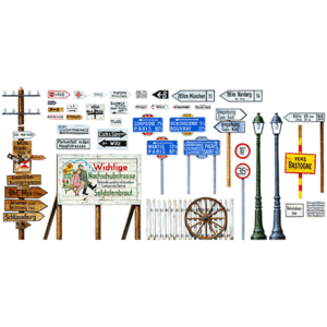 Tamiya 32509 Road Sign Kit 1/48 Scale Model Military Miniature Series No.9