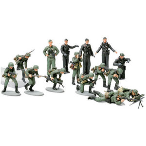 Tamiya 32512 WWII German Infantry Set 1/48 Scale Model Military Miniature Series No.12