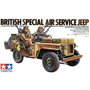 Tamiya 35033 British Sas Jeep Kit 1/35 Scale Model Military Minitures