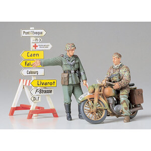 Tamiya 35241 German Motorcycle Orderly Set 1/35 Scale Model Military Miniature Series No.241