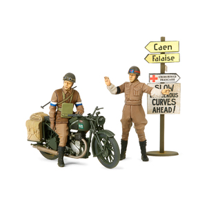 Tamiya 35316 British BSA M20 Motorcycle w/Military Police Set 1/35 Scale Model Military Miniature Series No.316