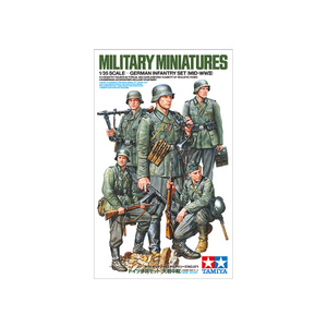 Tamiya 35371 German Infantry Set (Mid-WWII) 1/35 Scale Model Figures