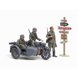 Tamiya 35384 German KS600 Motorcycle & Sidecar 1/35 Scale Plastic Model Kit