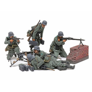 Tamiya 35386 German Machine Gun Team (Mid-WWII) 1/35 Scale Plastic Model Kit