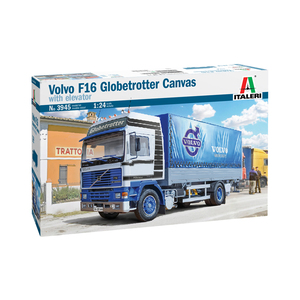 Italeri 3945S VOLVO F16 Globetrotter Canvas Truck with elevator 1/24 Scale Model Kit