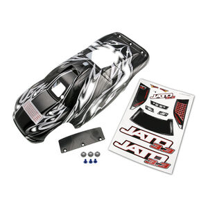 TRAXXAS 5511R: Body, Jato® 3.3, ProGraphix® (replacement for the painted body) Graphics are painted, requires paint & final color application.