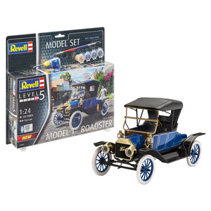 Revell 67661 Model Set 1913 Ford Model T Road includes Paint & Glue 1/24 Scale Model