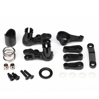 TRAXXAS 6845X: Steering bellcranks/ servo saver/ servo saver spring/ servo spring retainer/servo horn, steering