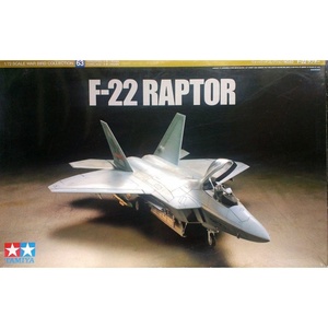Tamiya 60763 F-22 Raptor 1/72 Scale Model War Bird Collection  63