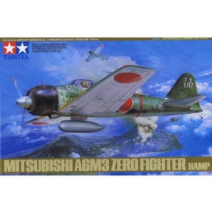 Tamiya 61025 Mitsubishi A6M3 Zero Fighter 1:48 Scale Model