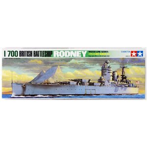 Tamiya 77502 1/700 HMS Rodney Battleship 1/700 Scale Model Ship