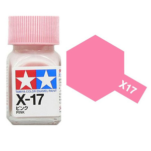 Tamiya X17 Pink Enamel Paint 10ml Glass Jar  80017