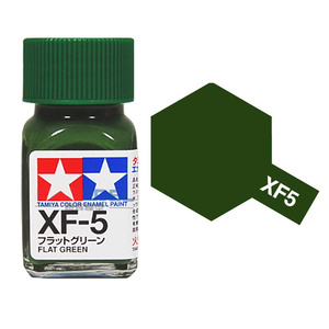 Tamiya XF5 Flat Green Enamel Paint 10ml Jar  80305