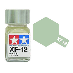 Tamiya XF12 Light Gray White Enamel Paint 10ml Jar  80312