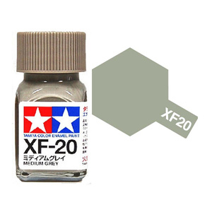 Tamiya XF20 Medium Gray Enamel Paint 10ml Jar  80320