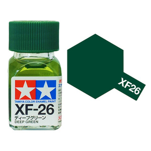 Tamiya XF26 Deep Green Enamel Paint 10ml Jar  80326