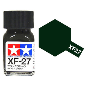 Tamiya XF27 Black Green Enamel Paint 10ml Jar  80326