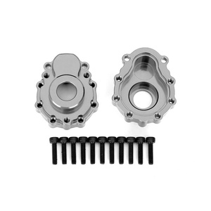 TRAXXAS 8251A Portal housings, outer, 6061-T6 aluminum (charcoal gray-anodized)