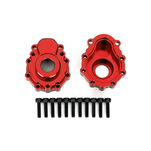 TRAXXAS 8251R Portal housings, outer, 6061-T6 aluminum (red-anodized) (2)