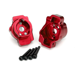 TRAXXAS 8256R Portal drive axle mount, rear, 6061-T6 aluminum (red-anodized) (left and right)