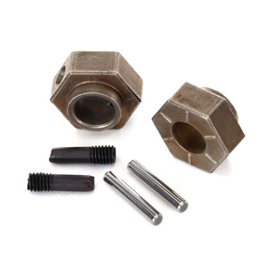 TRAXXAS 8269 Wheel hubs, 12mm hex (2)/ stub axle pins (2) (steel) (fits TRX-4)