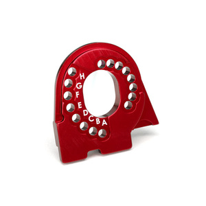 TRAXXAS 8290R Motor mount plate, 6061-T6 aluminum (red-anodized)