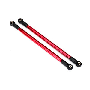 TRAXXAS 8542R: Suspension link, rear (upper) (aluminum, red-anodized) (10x206mm, center to center) (2) (assembled with hollow balls)