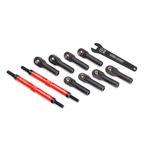 TRAXXAS 8638R: Toe links, E-Revo® VXL (144mm) (2)/ rod ends, assembled with steel hollo