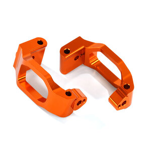 Traxxas 8932A Caster blocks (c-hubs), 6061-T6 aluminum (orange-anodized)