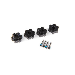 TRAXXAS 8956A Wheel hubs, hex, aluminium (black-anodized) (4)