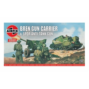 Airfix A01309V Bren Gun Carrier & 6PDR Anti-Tank Gun 1/76 Scale Model