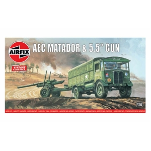 Airfix A01314V AEC Matador & 5.5inch Gun 1/76 Scale Model