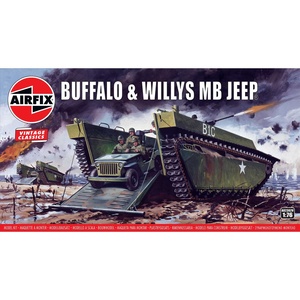 Airfix A02302V Buffalo Willys MB Jeep 1/76 Scale Model