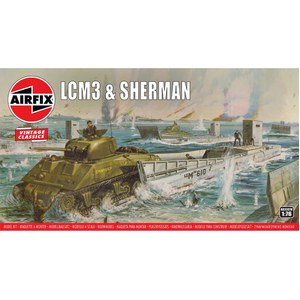 Airfix A03301V LCM3 & Sherman 1/76 Scale Model Plastic Kit