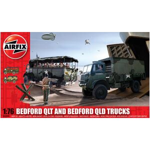 Airfix A03306 Bedford QLD/QLT Trucks 1/76 Scale Model Truck