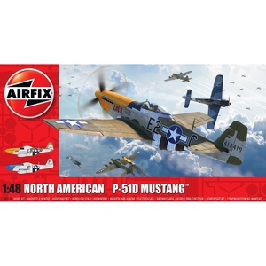 Airfix A05138 North American P51-D Mustang (Filletless Tails) 1/48 Model