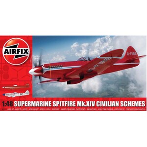 Airfix A05139 Supermarine Spitfire MkXIV Civilian Schemes 1/48 Scale Plane